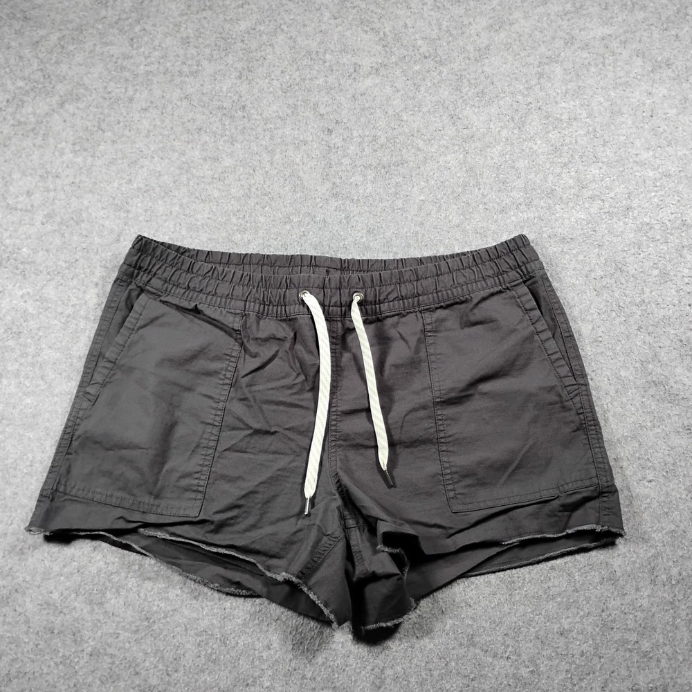 Vuori Shorts Charcoal Grey Organic Cotton Ripstop Medium